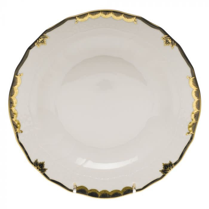 Herend Princess Victoria Black Dessert Plate | 8.25in