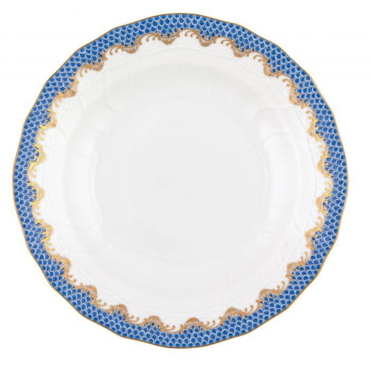 Herend Fishscale Blue Dessert Plate | 8.25in
