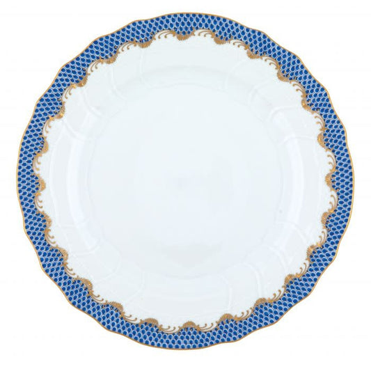 Herend Fishscale Blue Dinner Plate | 10.5in