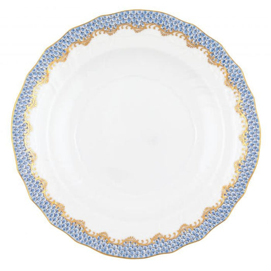 Herend Fishscale Light Blue Salad Plate | 7.5in