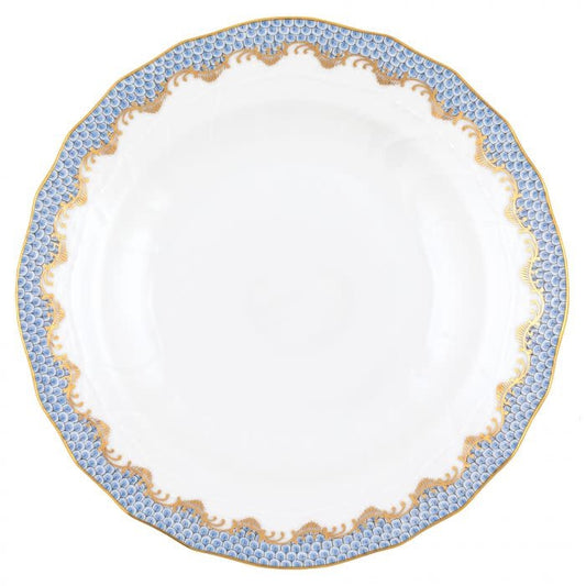 Herend Fishscale Light Blue Dessert Plate | 8.25in