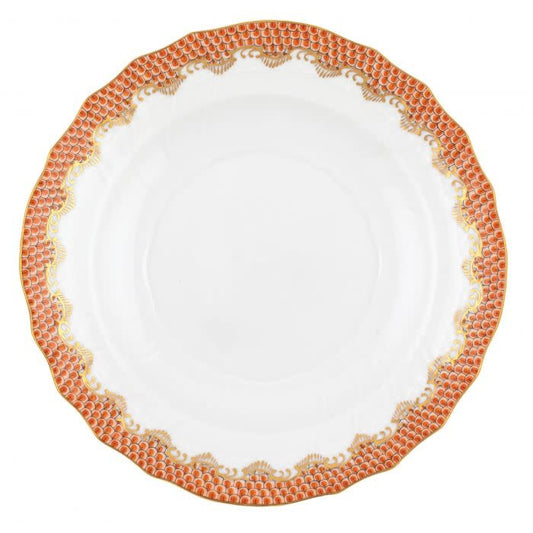 Herend Fishscale Rust Salad Plate | 7.5in