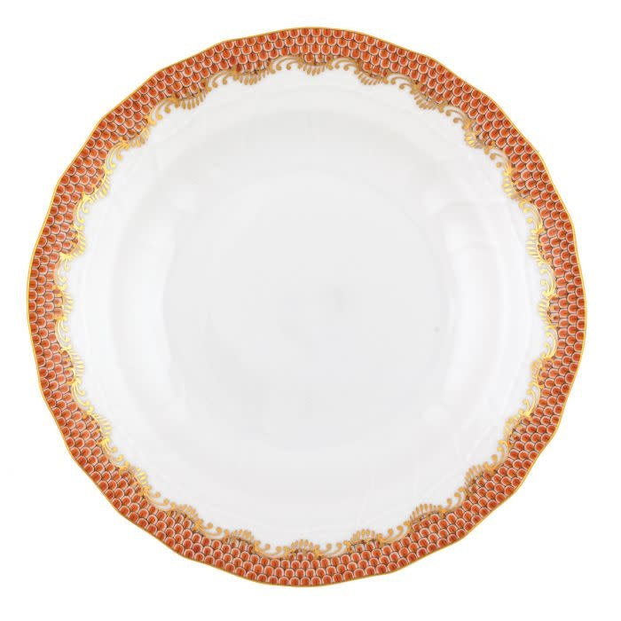 Herend Fishscale Rust Dessert Plate | 8.25in