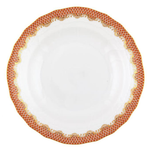 Herend Fishscale Rust Dessert Plate | 8.25in