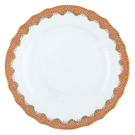Herend Fishscale Rust Dinner Plate | 10.5in