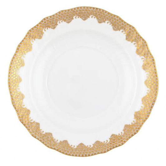 Herend Fishscale Gold Salad Plate | 7.5in