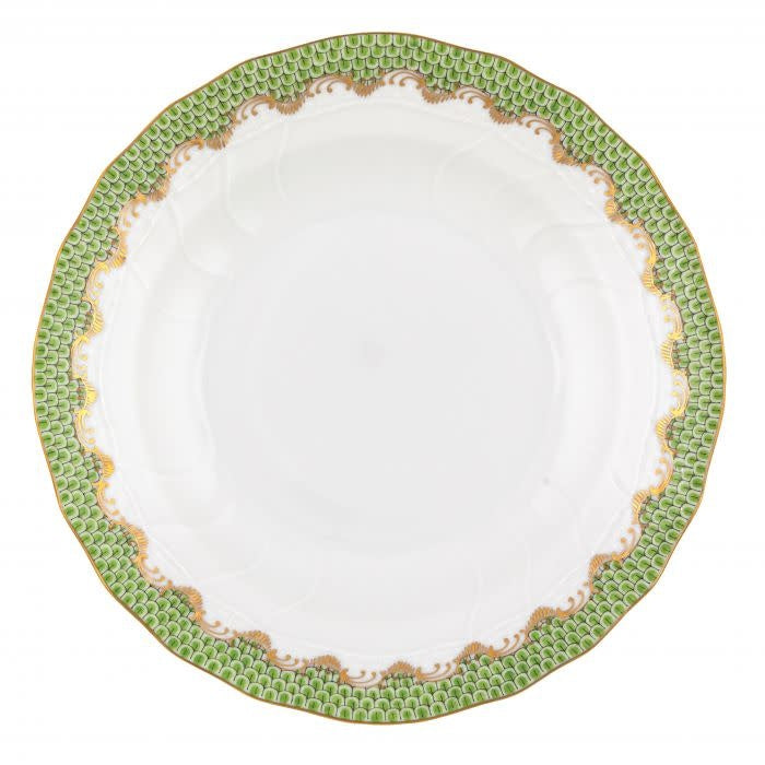 Herend Fishscale Evergreen Dessert Plate | 8.25in
