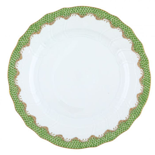Herend Fishscale Evergreen Dinner Plate | 10.5in