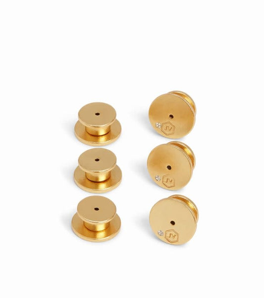 Julie Vos Signature Gold Earring Back Replacement Set | Large