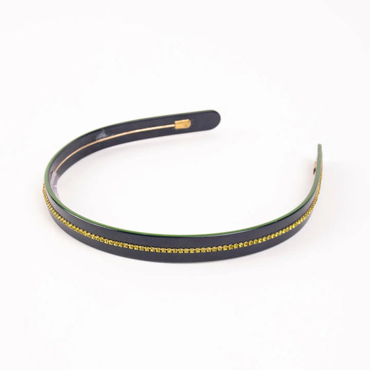 Acetate + Crystal Headband | Blue + Green