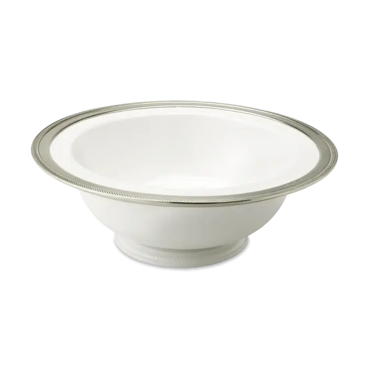 Match Pewter Luisa Round Footed Serving Bowl | 13.2in