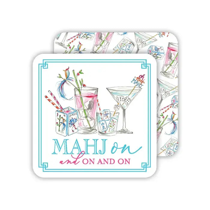 Square Coasters Mahj On and On | Set of 20