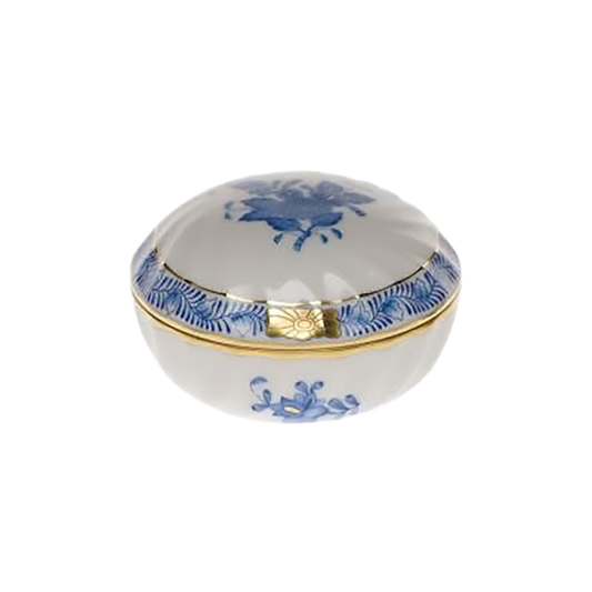 Herend Chinese Bouquet Blue Ring Box | 2.75in