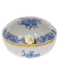 Herend Chinese Bouquet Ring Box | 2.75in Blue