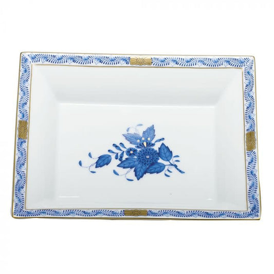 Herend Jewelry Tray | 7.5in Chinese Bouquet Blue