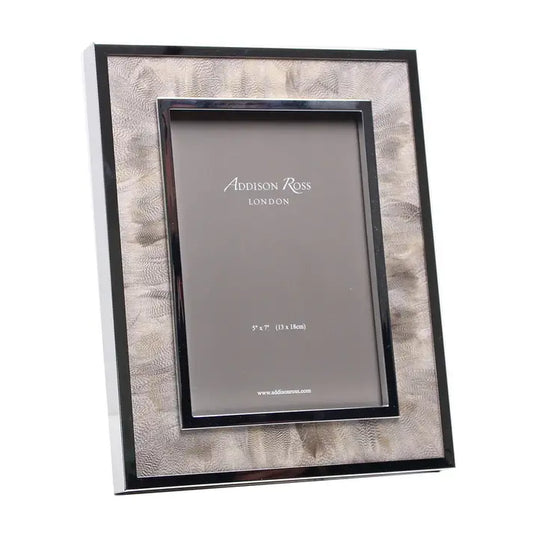 Silver Plate Duck Feather Picture Frame | 5x7in