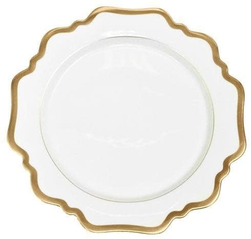 Anna Weatherley Antique White Gold Salad | 8.25in