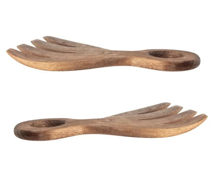 Wood Salad Server Set | Acacia 7in