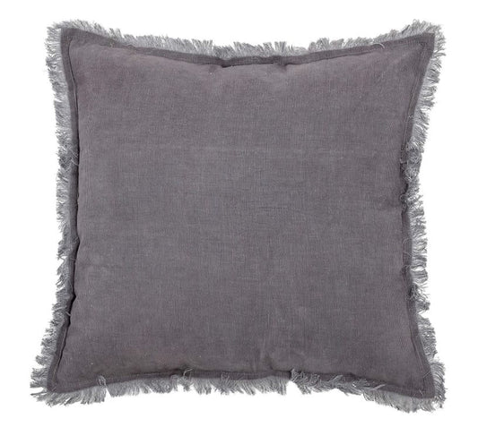 Grey Corduroy Pillow 18"