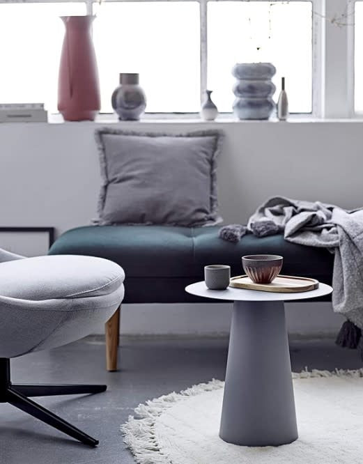 Grey Corduroy Pillow 18"