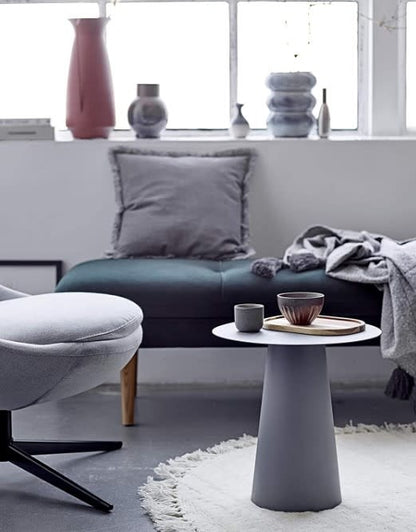 Grey Corduroy Pillow 18"
