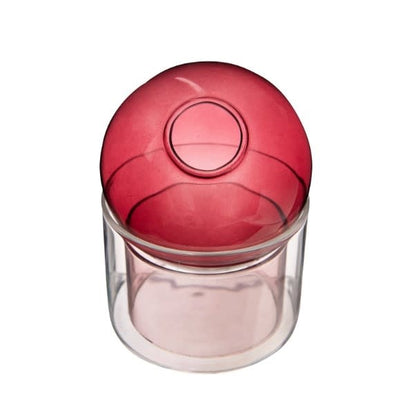 Red Round Vase