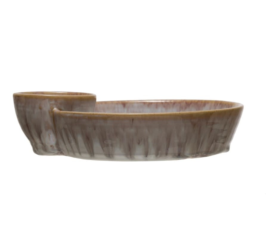 Stoneware Sectioned Serving Dish | 9.5in