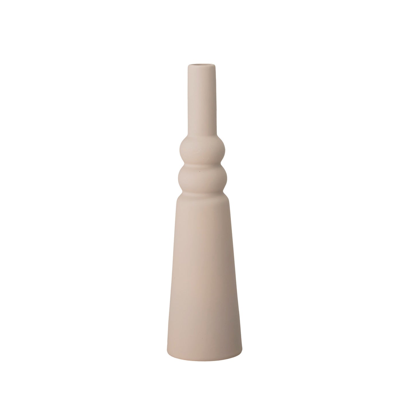 Abstract Cream Stoneware Vase
