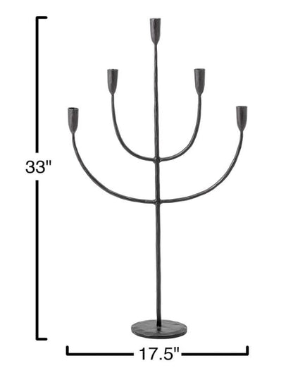 Forged Metal Candelabra Taper Holder