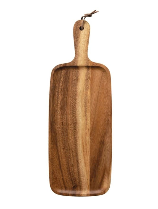 Wood Serving Board w/ Handle | Suar 16in