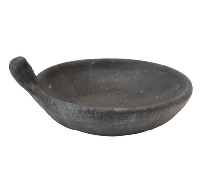Terra Cotta Decorative Bowl | Handmade Black 8.75in