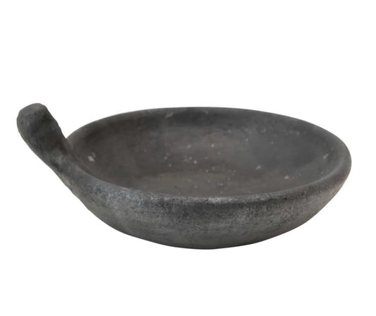 Terra Cotta Decorative Bowl | Handmade Black 8.75in