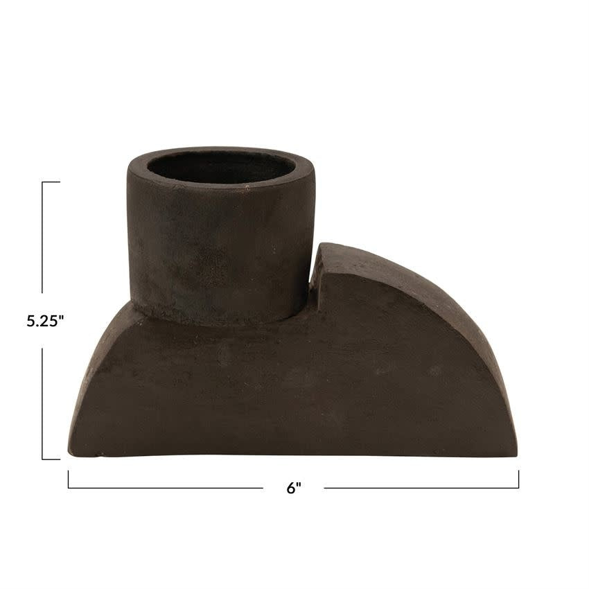 Black Terra Cotta Planter / Tealight Holder