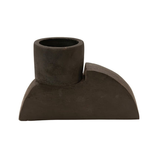 Black Terra Cotta Planter / Tealight Holder