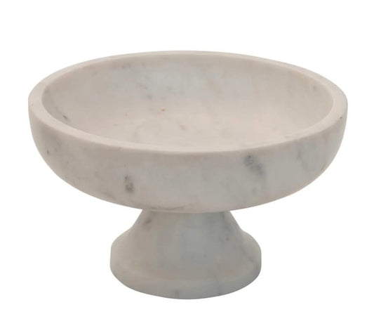 Marble Footed Bowl | Round 8in