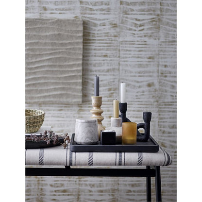 Black Loop Taper Candle Holder