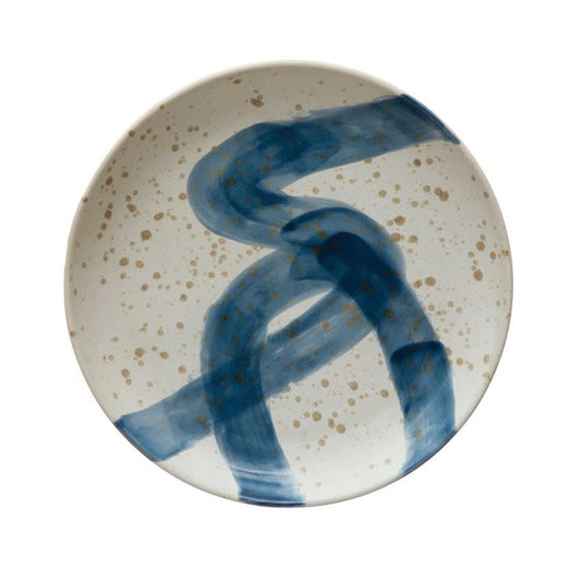 11.75" Round Blue Gold Plate