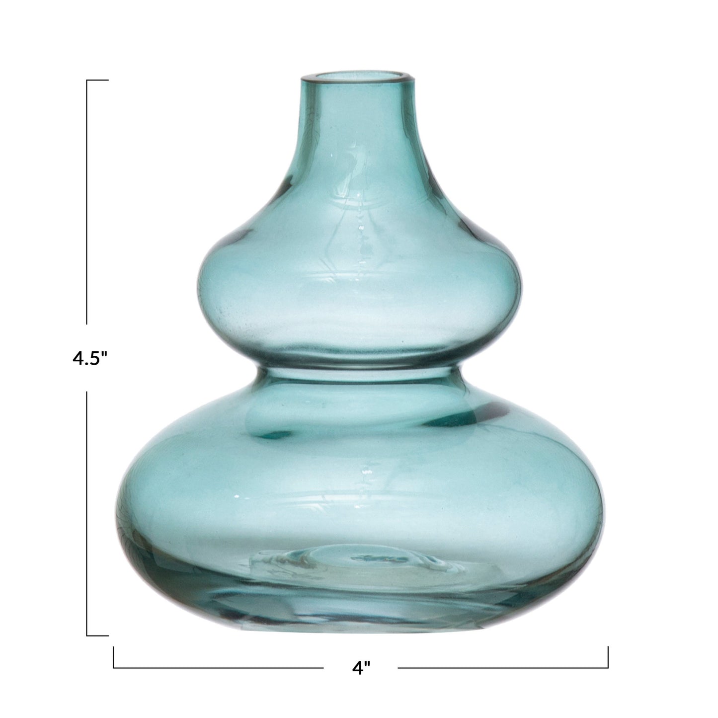 Blue Round Vase