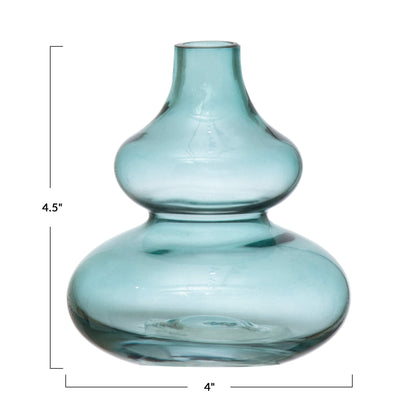 Blue Round Vase