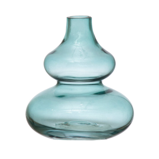 Blue Round Vase