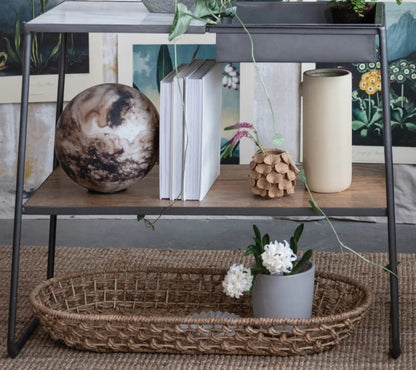 Stoneware Sculpted Pinch Vase | Handmade Caramel 4.75in