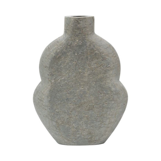12" Grey Slate Vase