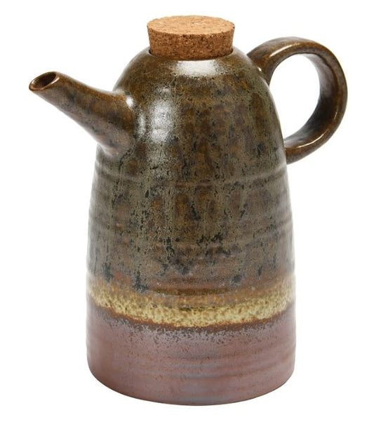 Stoneware Cruet w/ Cork | Multicolor 14oz