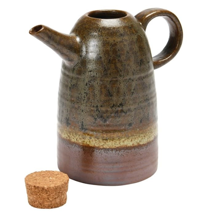 Stoneware Cruet w/ Cork | Multicolor 14oz