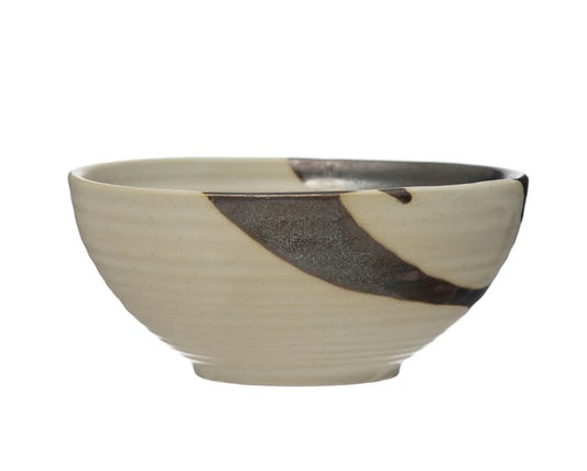 Stoneware Bowl | Handpainted Round 5.25in