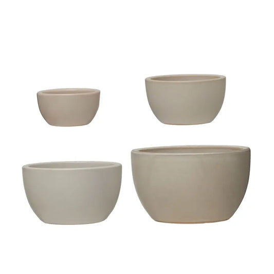 Stoneware Nesting Bowl Set of 4