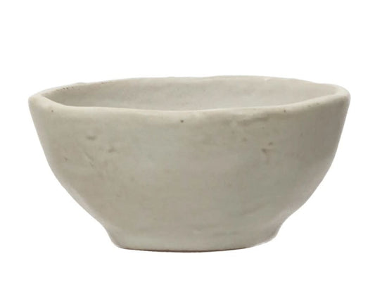 Stoneware Bowl | Round White 3in