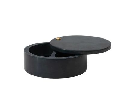 Soapstone Salt Cellar | Black 4in