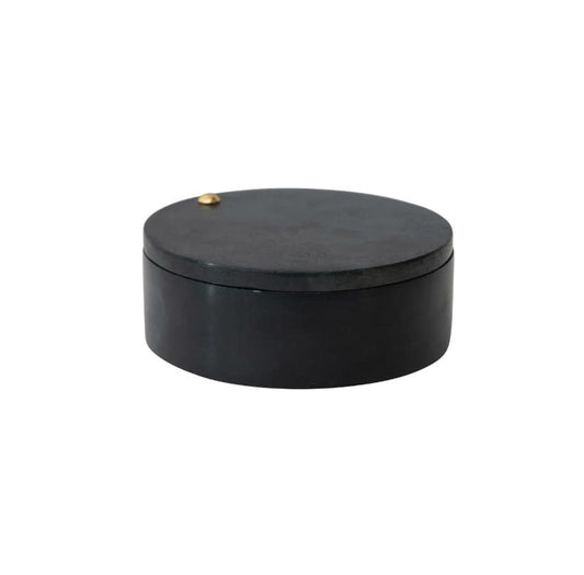 Soapstone Salt Cellar | Black 4in