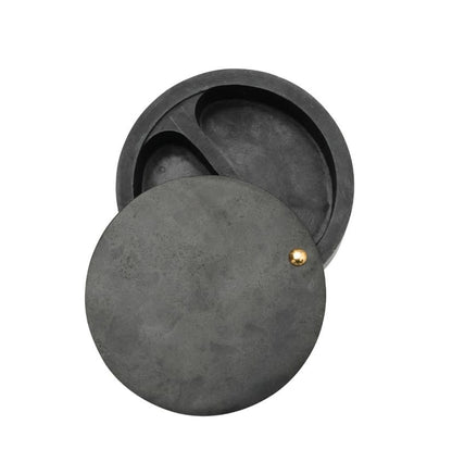 Soapstone Salt Cellar | Black 4in